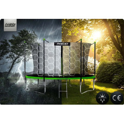 Trambulina cu plasa de protectie Neo Sport NS-15W231 (Black/Green) Thumb