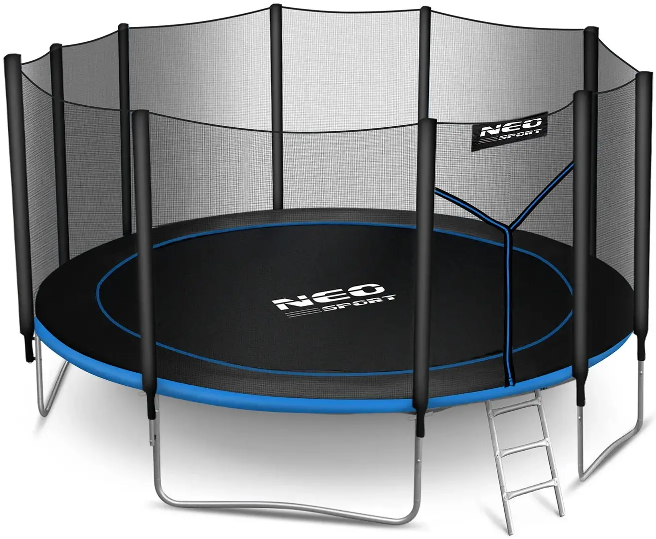 Trambulina cu plasa de protectie Neo Sport NS-15Z221 (Black/Blue)