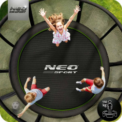 Батут с защитной сеткой Neo Sport NS-15Z231 (Black/Green) Thumb
