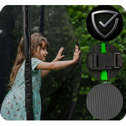 Батут с защитной сеткой Neo Sport NS-15Z231 (Black/Green) Thumb