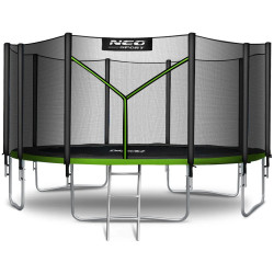 Батут с защитной сеткой Neo Sport NS-15Z231 (Black/Green) Thumb