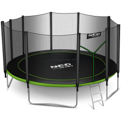 Батут с защитной сеткой Neo Sport NS-15Z231 (Black/Green)