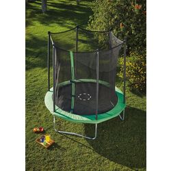 Trambulină cu plasă de protecţie 100619877 366x272 (Black/Green) Thumb