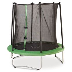 Trambulină cu plasă de protecţie 100619877 366x272 (Black/Green)