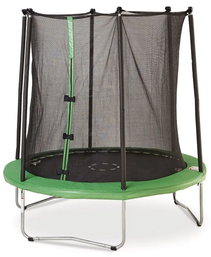 Trambulină cu plasă de protecţie 100619877 366x272 (Black/Green)