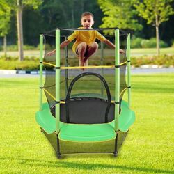 Батут с защитной сеткой Procart TRAMB 140 cm (Green/Black) Thumb