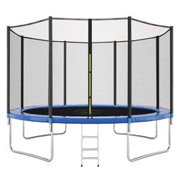 Trambulina cu plasa de protectie Procart TXTF12FT (Black/Blue)