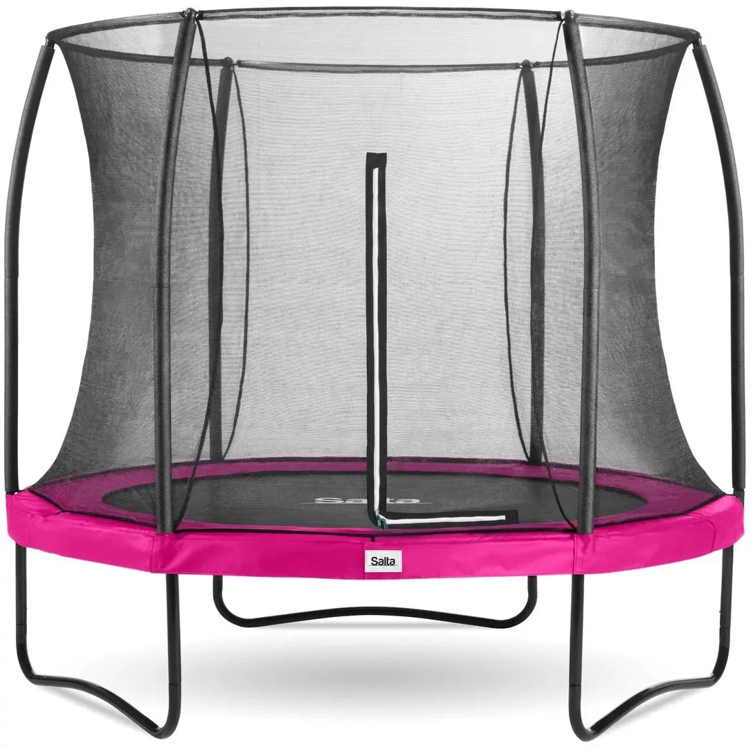 Батут с защитной сеткой Salta Comfrot Edition 5075P 305 cm (Pink/Black)
