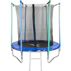 Батут с защитной сеткой Skipjump GS06 (Black/Blue)