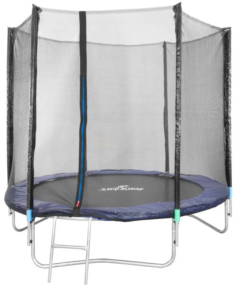 Trambulina cu plasa de protectie Skipjump GS08 (Black/Blue)
