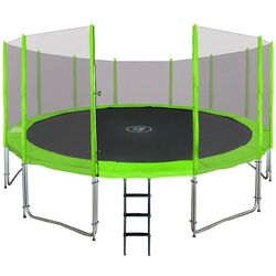Trambulina cu plasa de protectie SkyRamiz 16FT 487cm (Green) Thumb