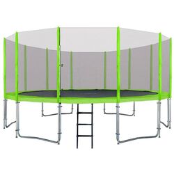 Trambulina cu plasa de protectie SkyRamiz 16FT 487cm (Green) Thumb