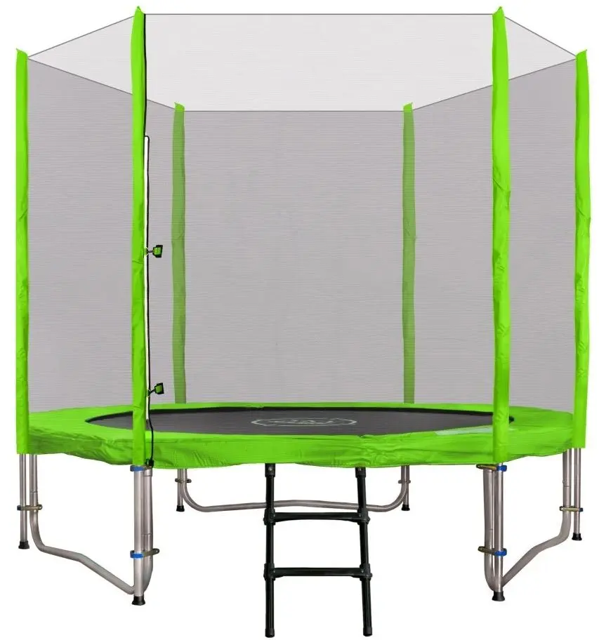 Trambulina cu plasa de protectie SkyRamiz 8FT 244cm (Green)