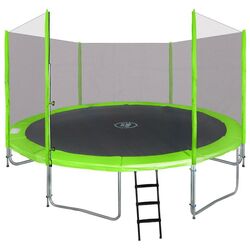 Trambulina cu plasa de protectie SkyRamiz TRAMP.14FT.ZIE 427cm (Green)
