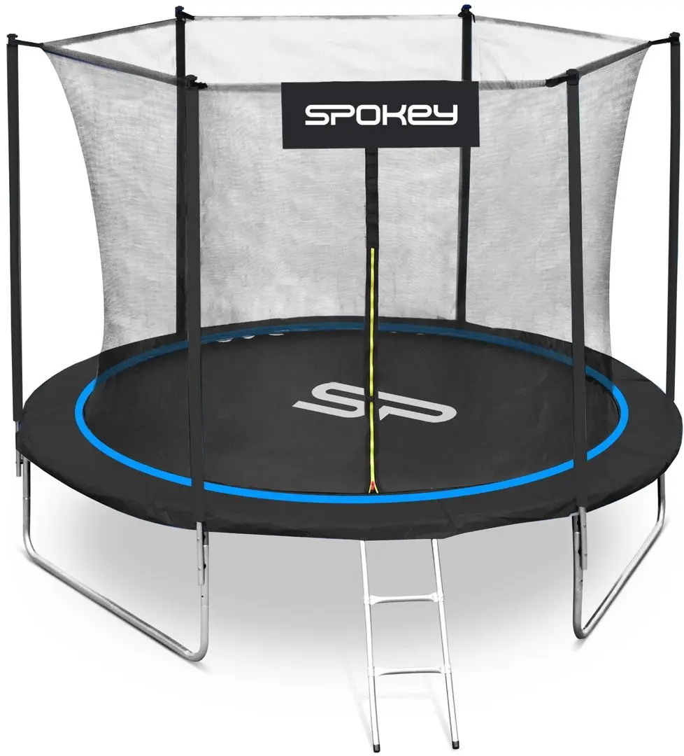 Trambulina cu plasa de protectie Spokey Jumper 927878 (Blue)