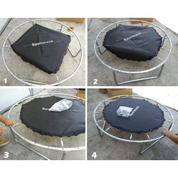 Батут с защитной сеткой Sportmann SM3006-3 (Black/Green) Thumb