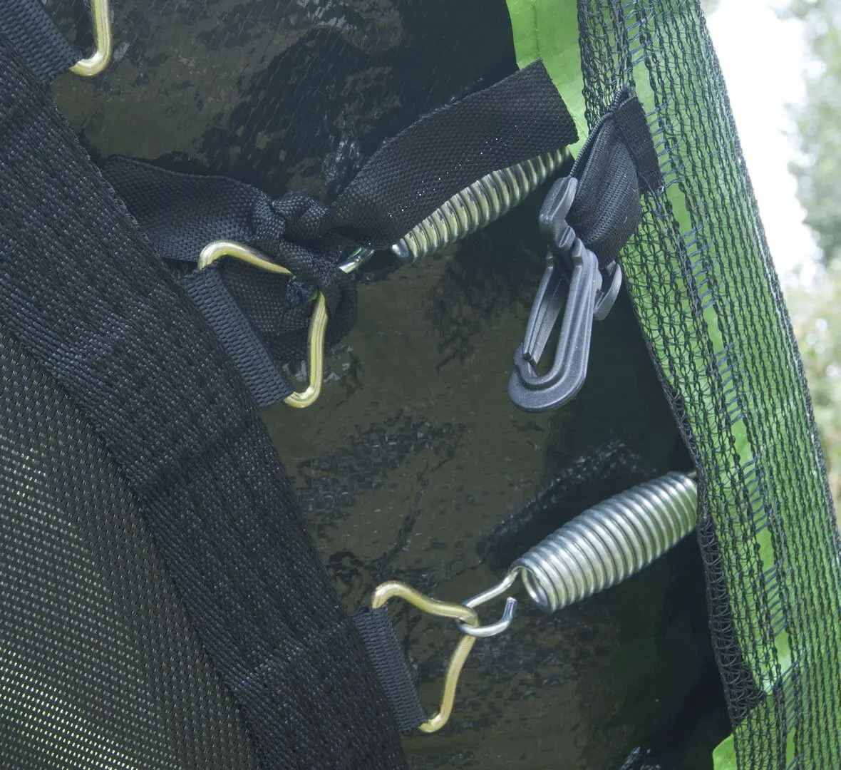 Батут с защитной сеткой Sportmann SM3006-3 (Black/Green) - 11