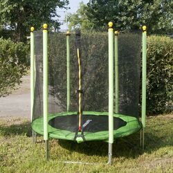 Батут с защитной сеткой Sportmann SM3006-3 (Black/Green) Thumb