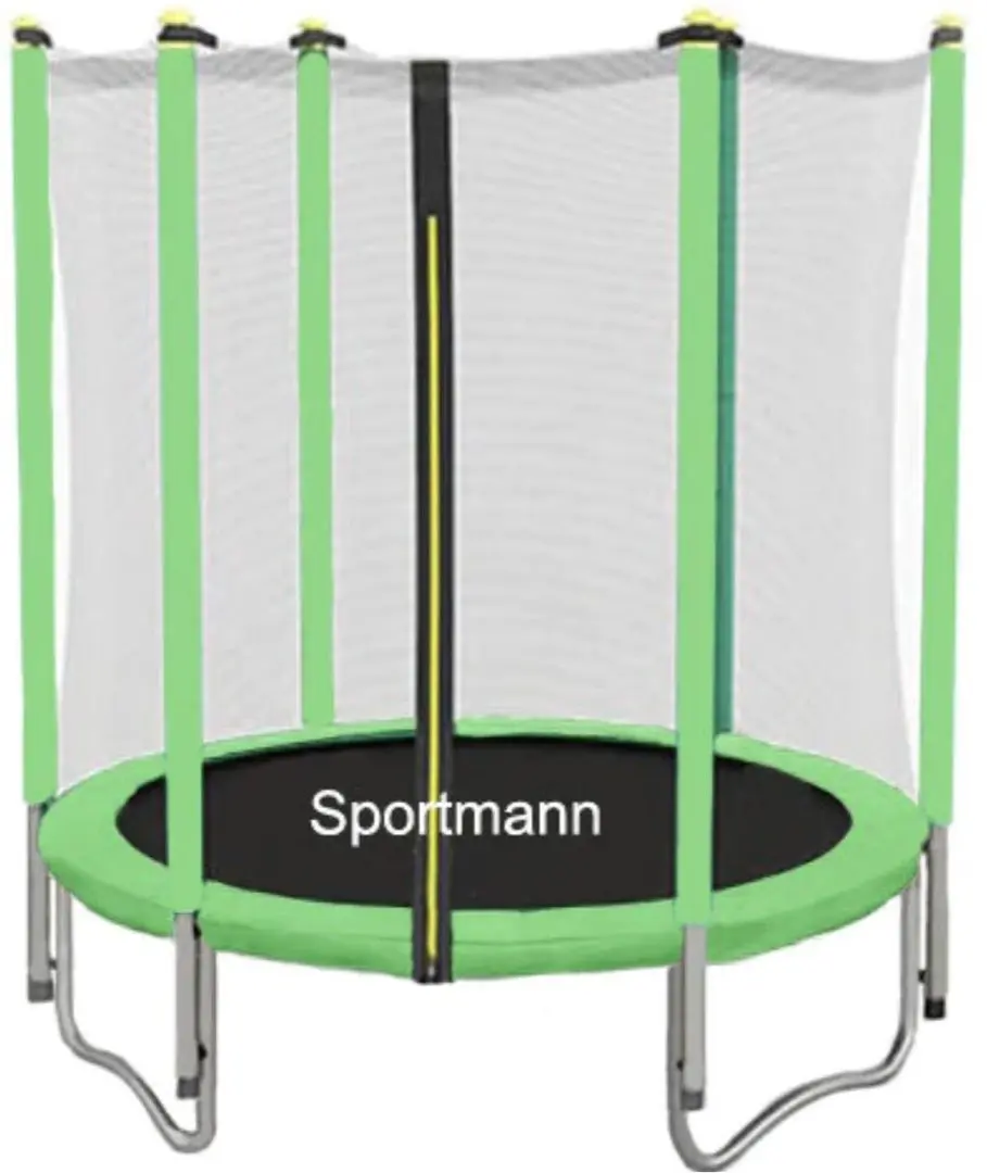 Батут с защитной сеткой Sportmann SM3006-3 (Black/Green)