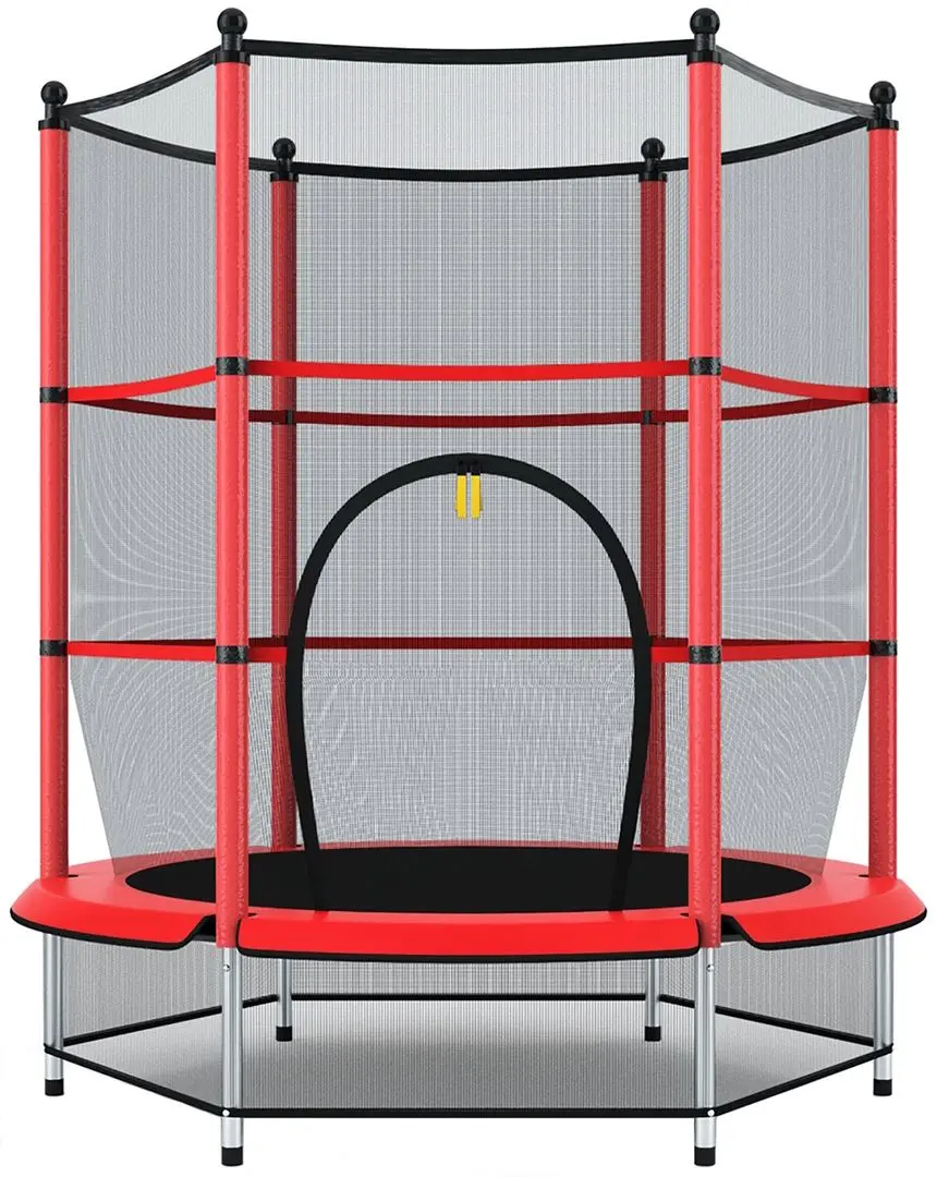 Батут с защитной сеткой Sportmann SM3042 (Red/Black)