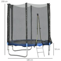 Trambulina cu plasa de protectie SportNow A71-036V00BU 180cm (Black/Blue) Thumb