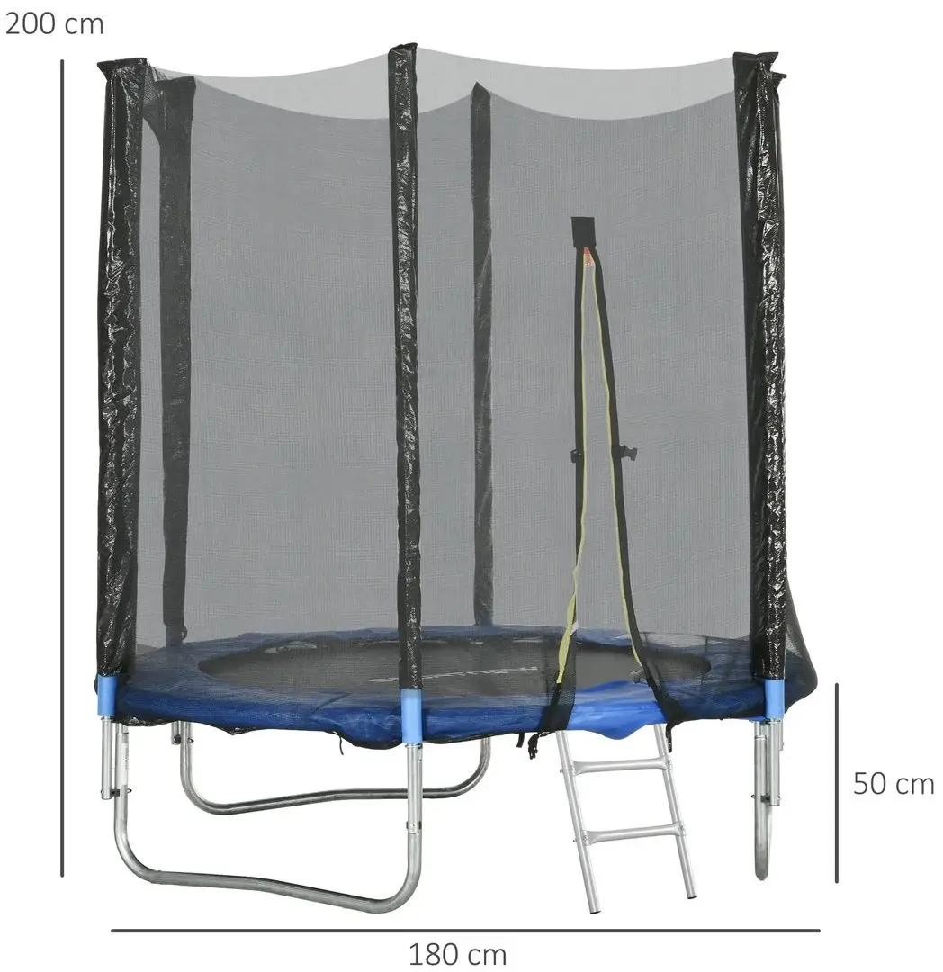 Trambulina cu plasa de protectie SportNow A71-036V00BU 180cm (Black/Blue)