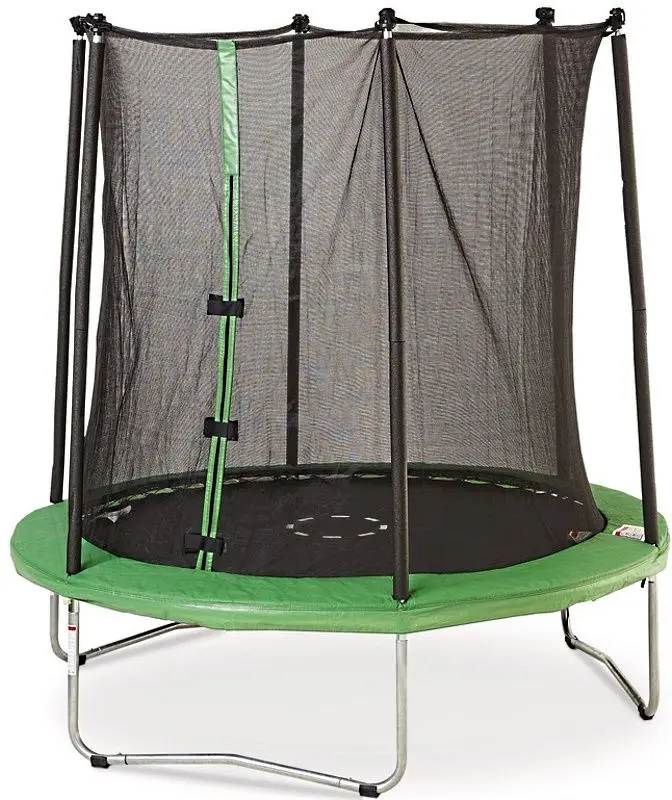 Trambulină cu plasă de protecţie Sportspower 244x242 (Green)