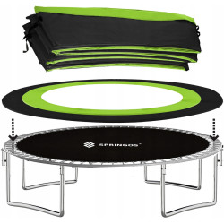 Trambulina cu plasa de protectie Springos TP0020 (Green/Black) Thumb