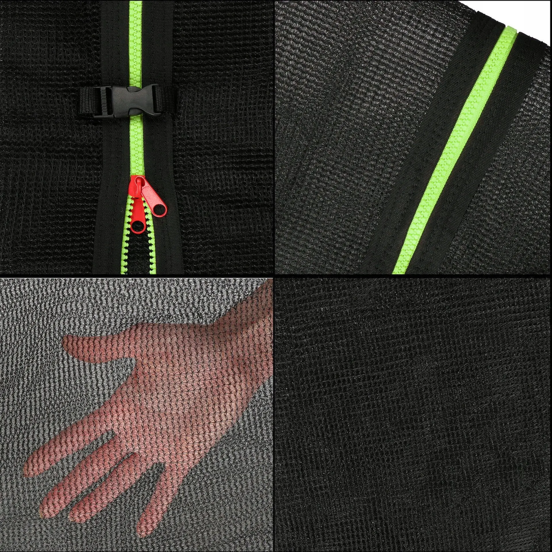 Trambulina cu plasa de protectie Springos TP0020 (Green/Black) - 7