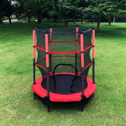 Батут с защитной сеткой Tat HJ140 140см (Red/Black) Thumb