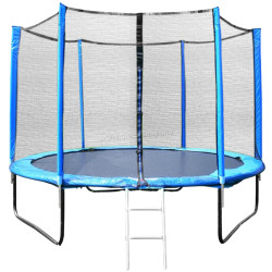 Trambulina cu plasa de protectie Tat TJ105 305см (Black/Blue)