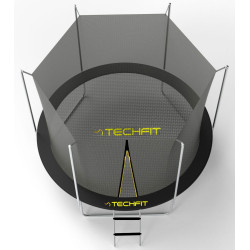 Батут с защитной сеткой Techfit TR240 240см (Black) Thumb