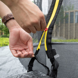 Батут с защитной сеткой Techfit TR240 240см (Black) Thumb