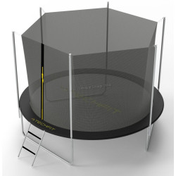 Trambulina cu plasa de protectie Techfit TR240 240cm (Black)
