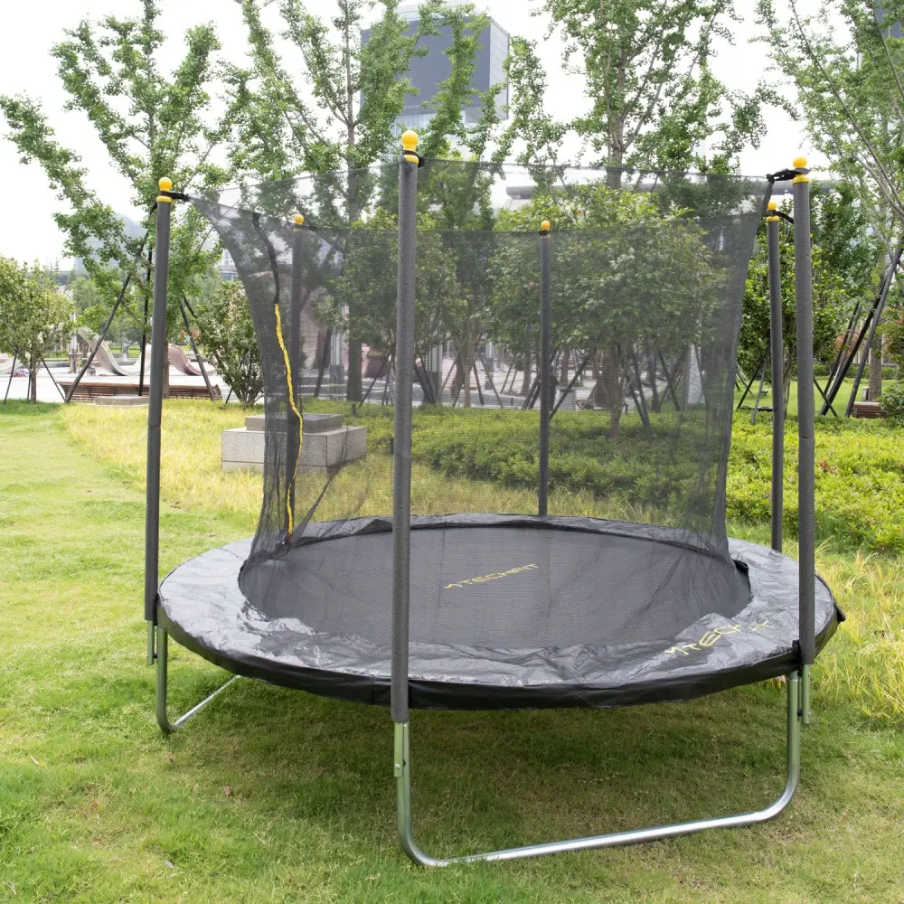 Батут с защитной сеткой Techfit TR240 240см (Black)