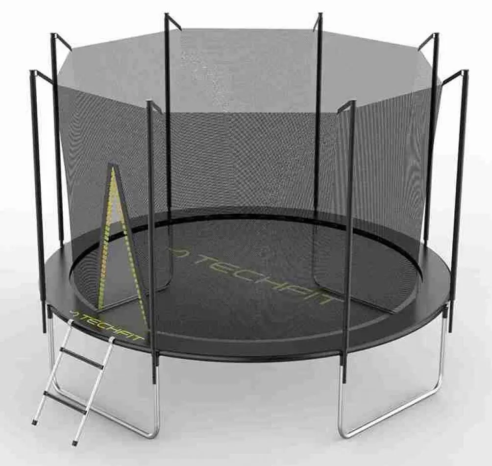 Trambulina cu plasa de protectie Techfit TR360 360cm (Black)