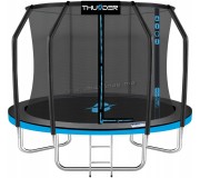 Батут с защитной сеткой Thunder Elite 312cm (Black/Blue)