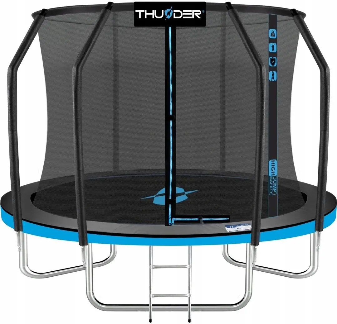 Trambulina cu plasa de protectie Thunder Elite 312cm (Black/Blue)