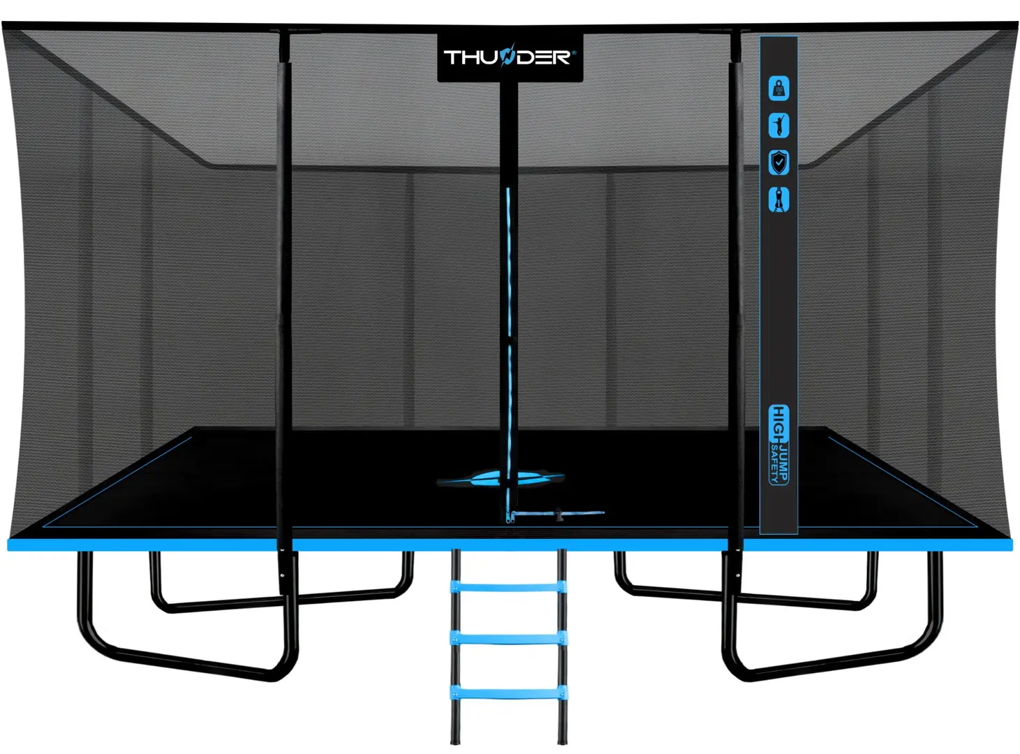 Батут с защитной сеткой Thunder Outside Phenom 10FTX14FT 305x427cm (Black/Blue)
