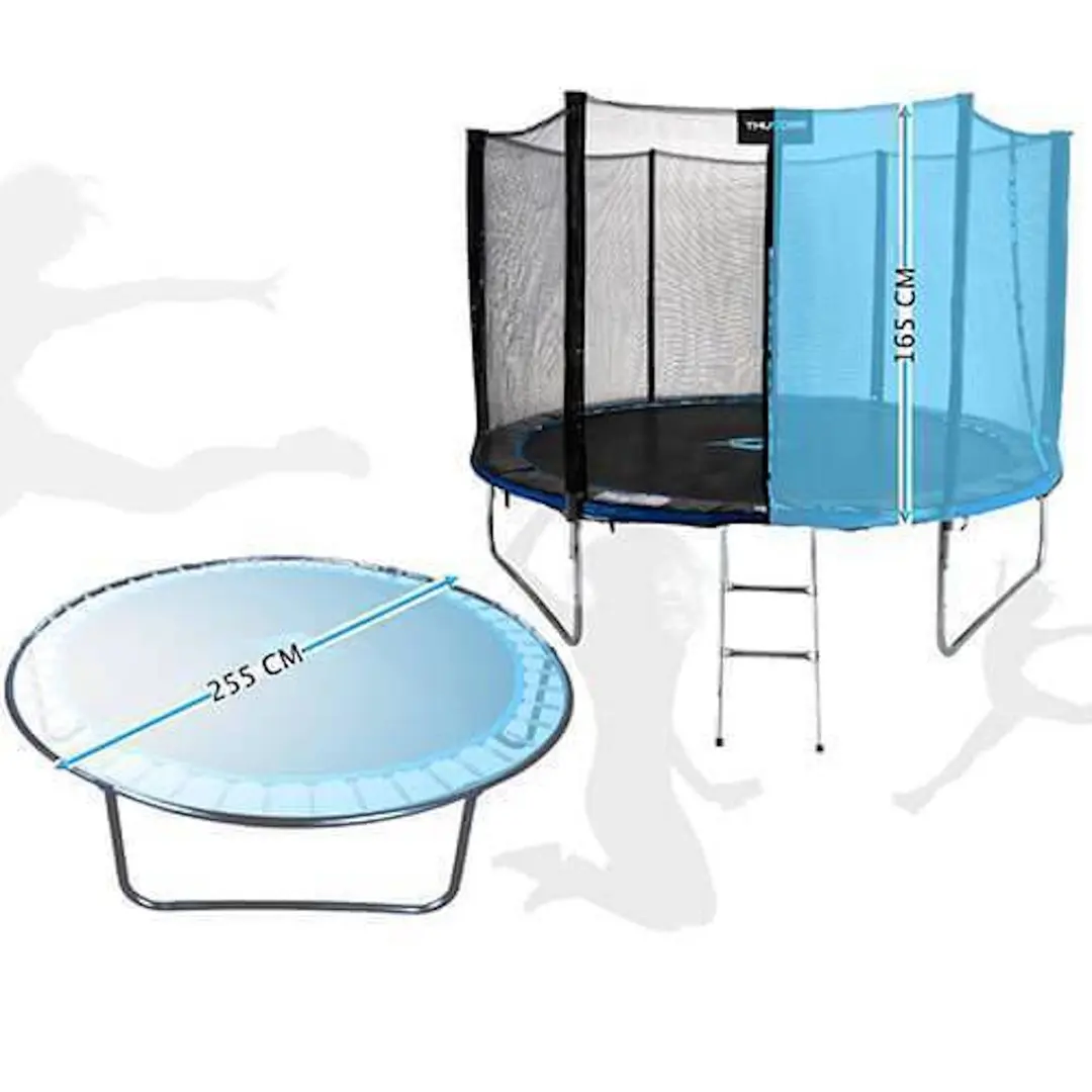 Trambulina cu plasa de protectie Thunder Pro 255cm (Blue)
