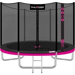 Trambulina cu plasa de protectie Thunder Pro 435cm (Black/Pink)