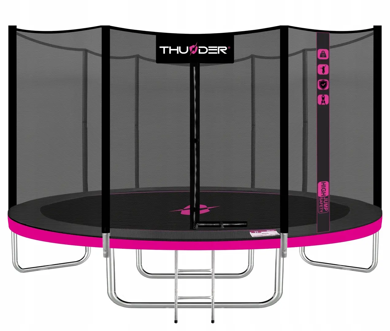 Trambulina cu plasa de protectie Thunder Pro 488cm (Pink)