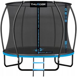 Trambulina cu plasa de protectie Thunder Ultra 185cm (Black/Blue)