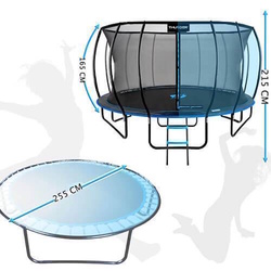 Trambulina cu plasa de protectie Thunder Ultra 225cm (Blue) Thumb