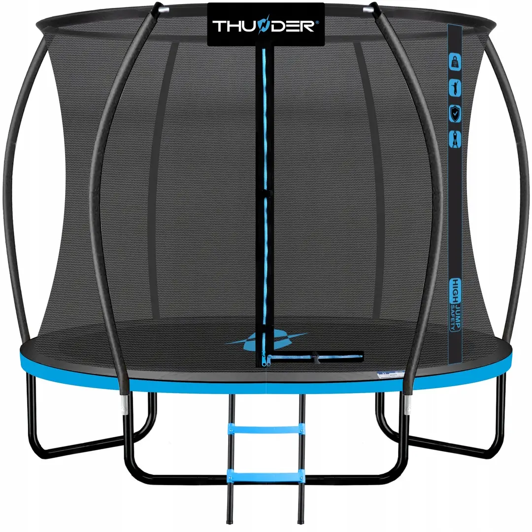 Trambulina cu plasa de protectie Thunder Ultra 225cm (Blue)