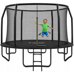 Батут с защитной сеткой Trizand Freestyle 366cm (Black) Thumb