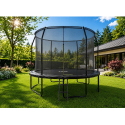 Батут с защитной сеткой Trizand Freestyle 366cm (Black) Thumb