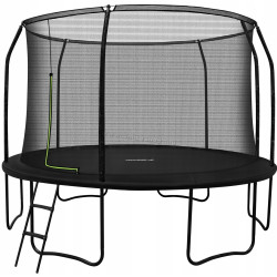 Батут с защитной сеткой Trizand Freestyle 366cm (Black)