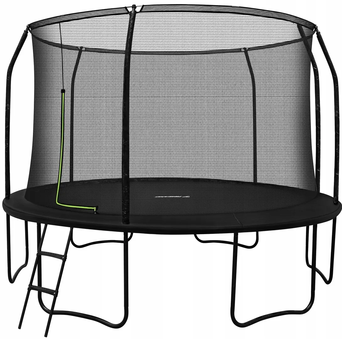 Батут с защитной сеткой Trizand Freestyle 366cm (Black)