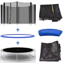 Батут с защитной сеткой Waltz PE TW-15014 182cm (Blue) Thumb